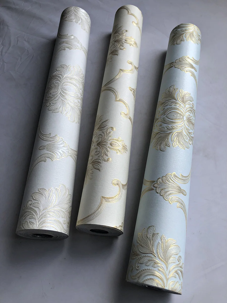 

Self-Adhesive European Style Non-Woven Wallpaper Nordic Bedroom Living Room Television Background Wall Homehold