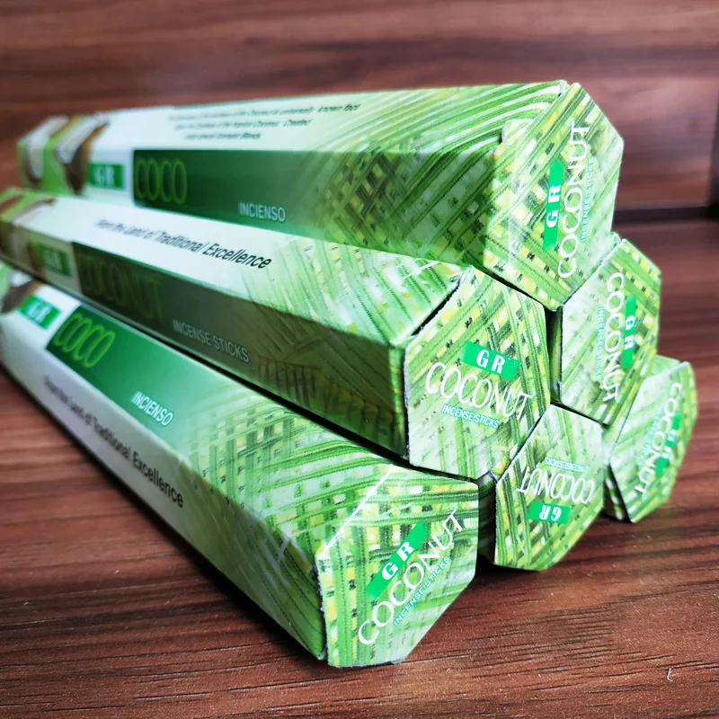 N 1 маленькая коробка кокосовые палочки поджигающие индийские ароматические для