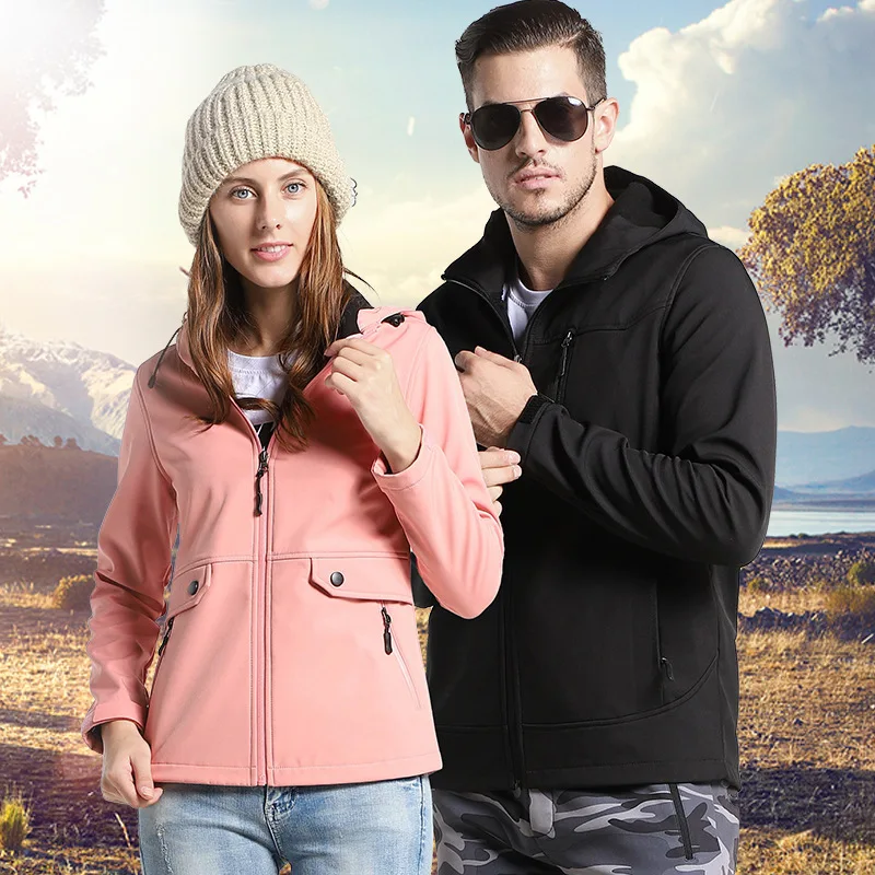 5XL зимняя камуфляжная водонепроницаемая куртка из кожи акулы Женский уличный