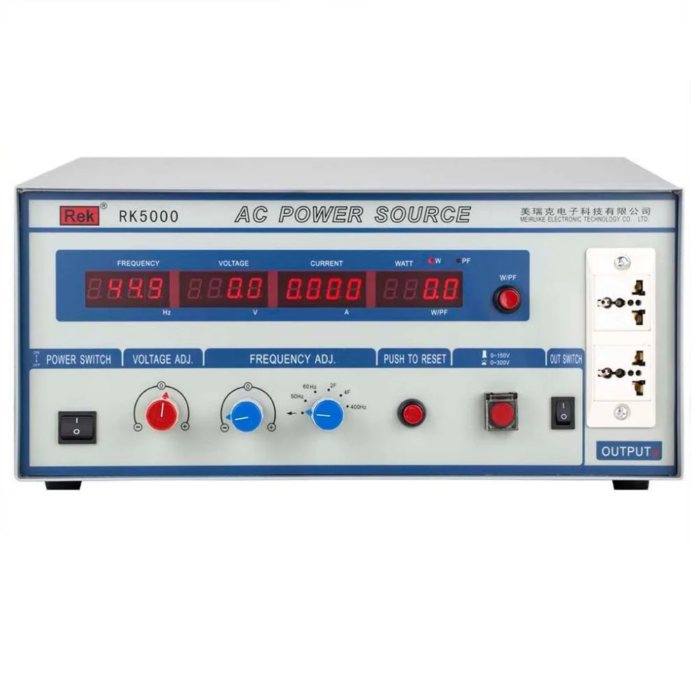 Rek RK5000 AC источник питания переменная частота источник питания измеритель мощности давление Hipot тестер сопротивление электронный параметр