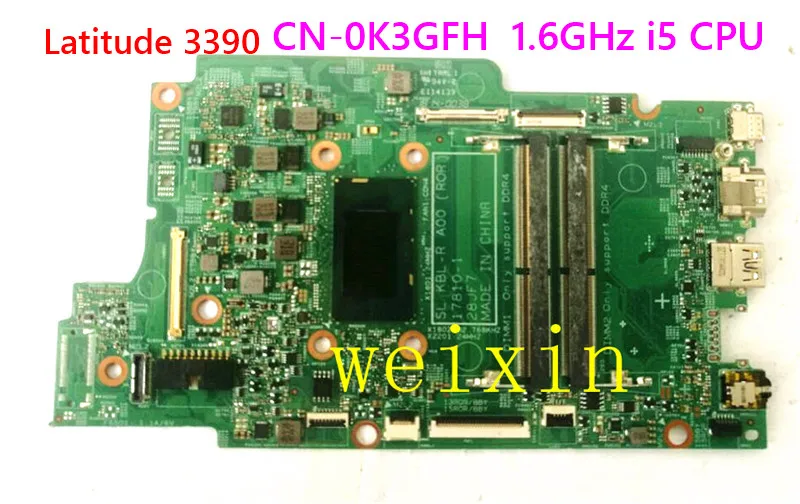 Материнская плата для Dell OEM Latitude 3390 2 в 1 стандартная системная 0K3GFH K3GFH с