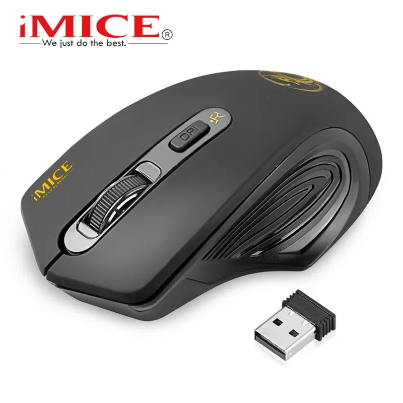 

Мышь компьютерная беспроводная Бесшумная, 2000 DPI, USB