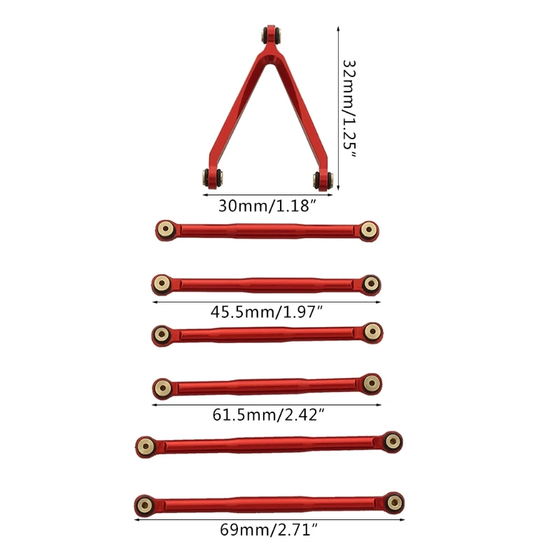 

Metal Pull Rods for 1/24 Axial SCX10 RC Crawler Car