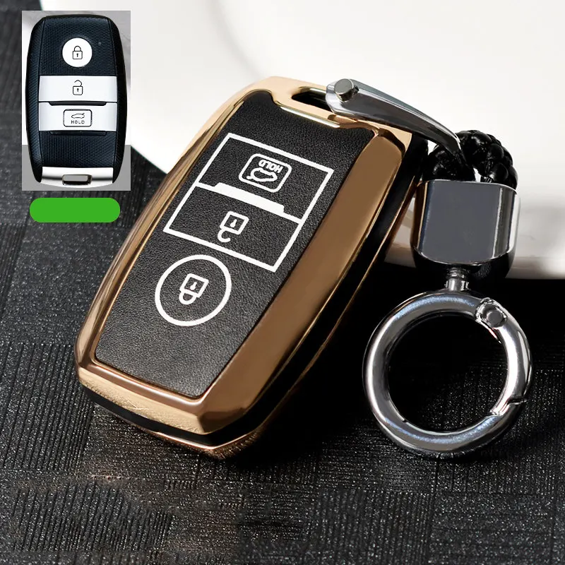 Новинка прочный светящийся чехол для автомобильных ключей из цинкового сплава Kia
