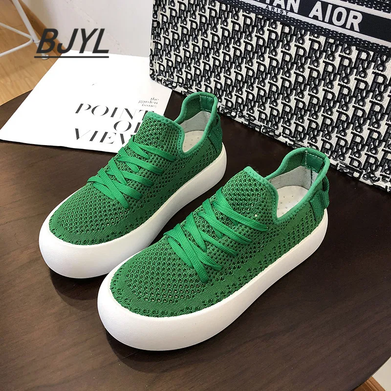 

Little white shoes women 2021 summer new mesh thin section all-match sports waterproof platform women's shoes