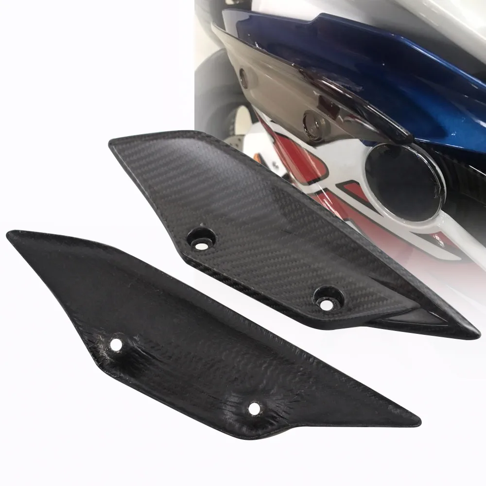

Motorcycle Fairing Weave Trim For BMW 09-14 S1000RR S1000 RR HP4 Real Carbon Fiber Front Spoiler Winglets Deflector Cover Panel