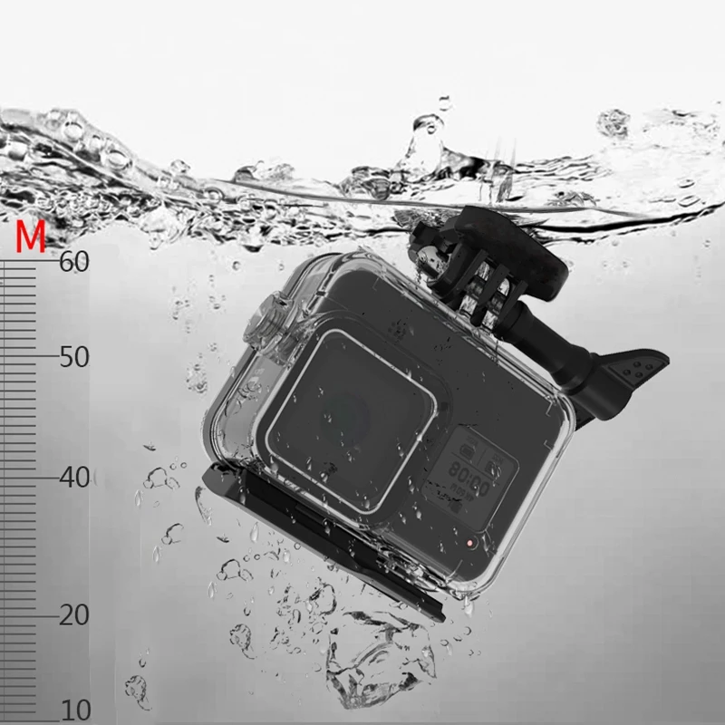 Для GoPro Hero 8 Спортивная камера защита для дайвинга чехол фильтры Gopro8 черная