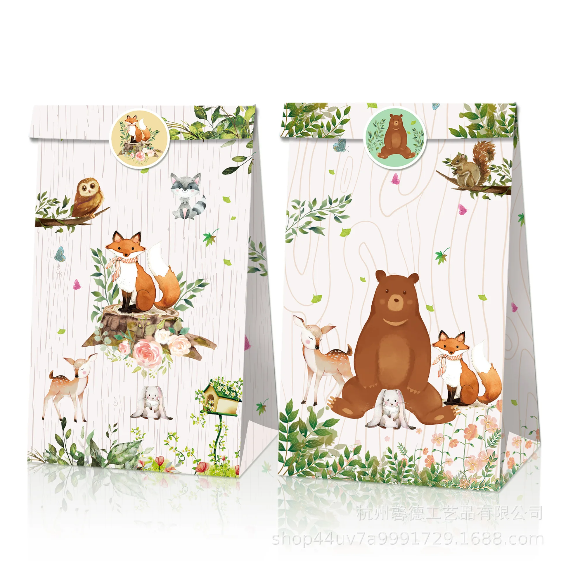 12 шт. бумажные пакеты для конфет в виде животных | Дом и сад