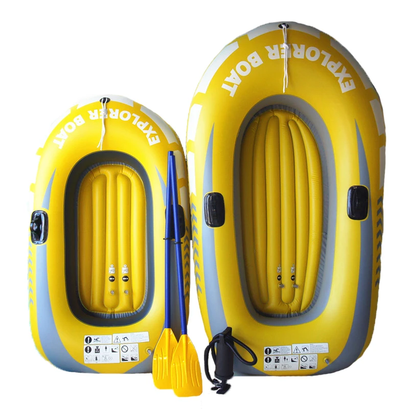 Новый 1 или 2 человек надувная лодка каяк каноэ рыбацкая с двойным клапаном