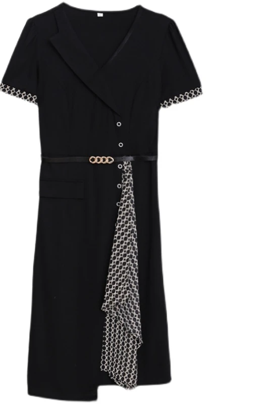 

Contrast Dress Women Ladies Dresses Plus Size Vestidos De Mujer Patchwork Korean Dress Design Office Lady Vestidos Mujer