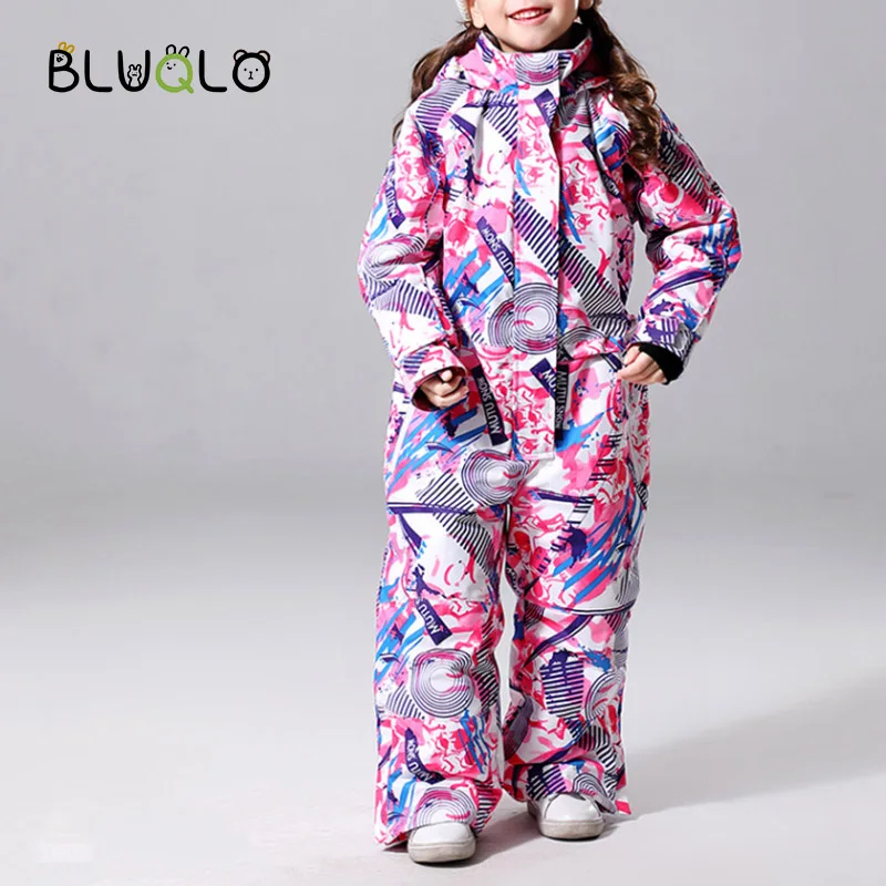 Горячая Распродажа Зимний Теплый детский комбинезон зимний лыжный костюм