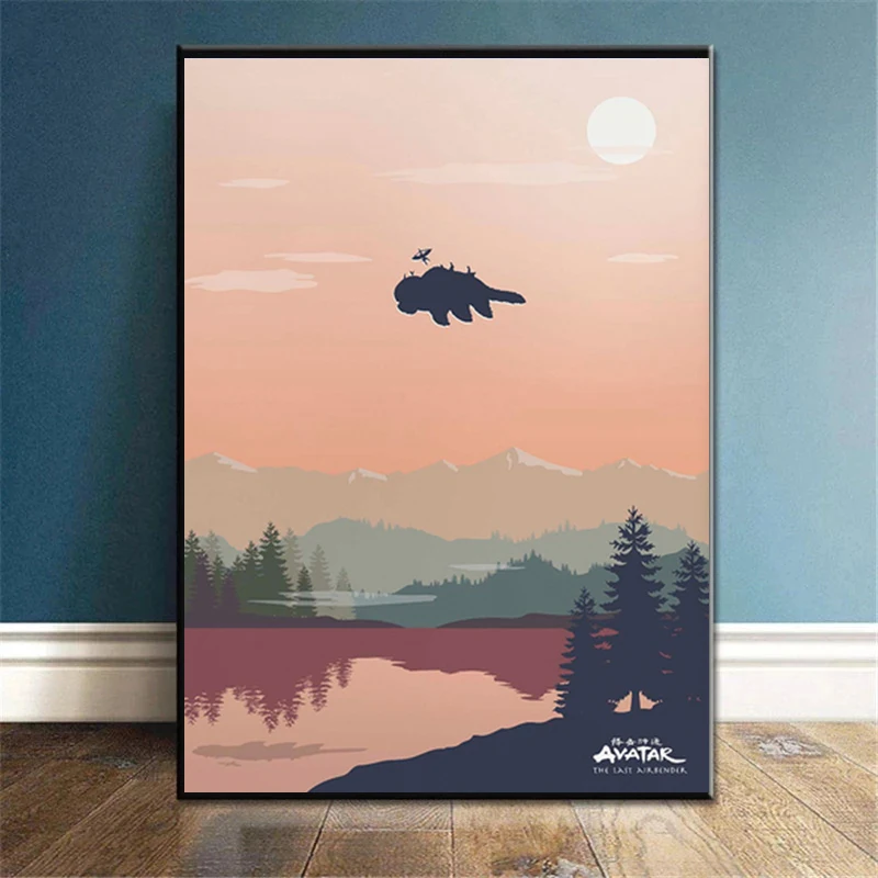 Avatar The Last Airbender Картина на холсте Минималистичная фотография стены картины для