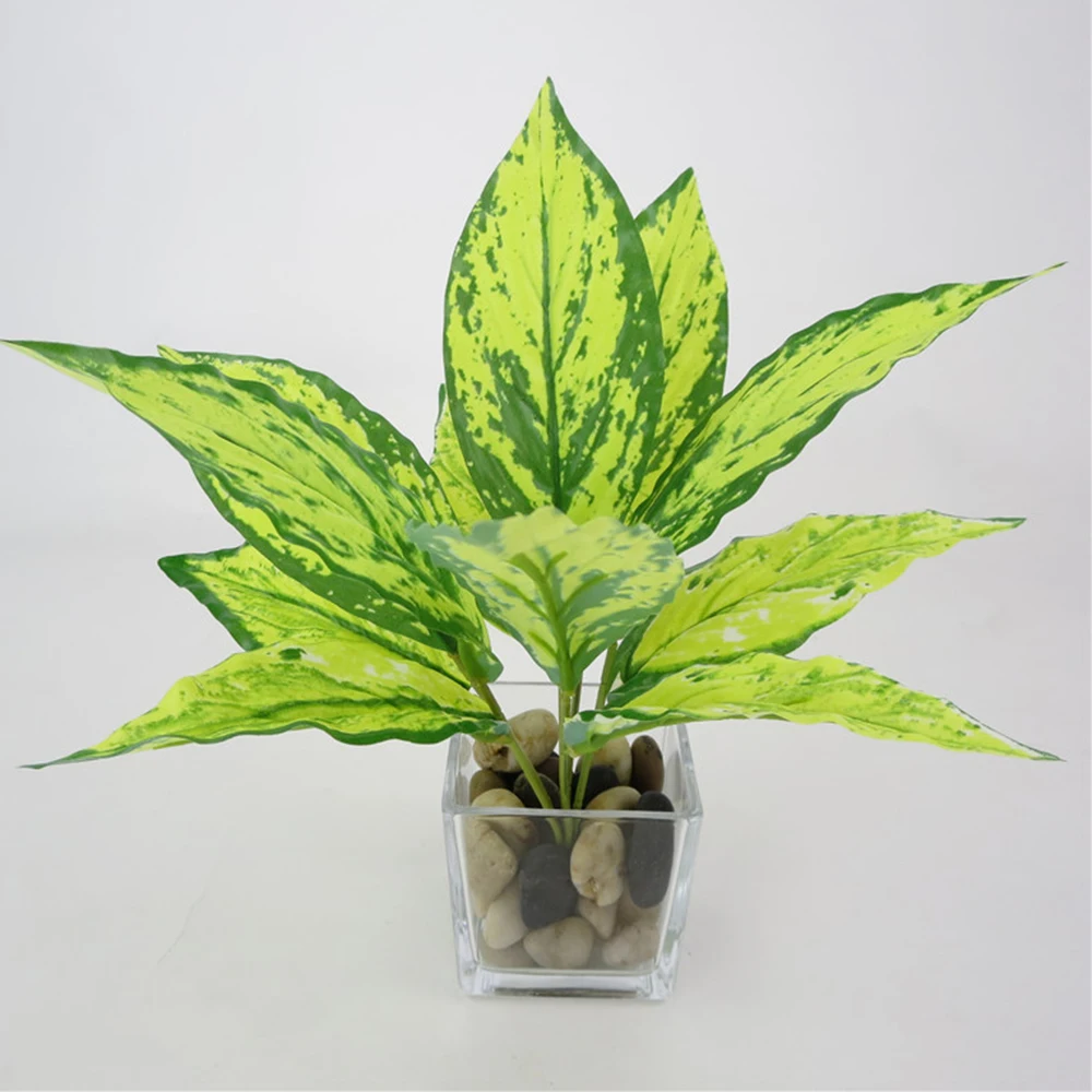 Искусственная красная Магнолия пластиковая вечнозеленая растения офис