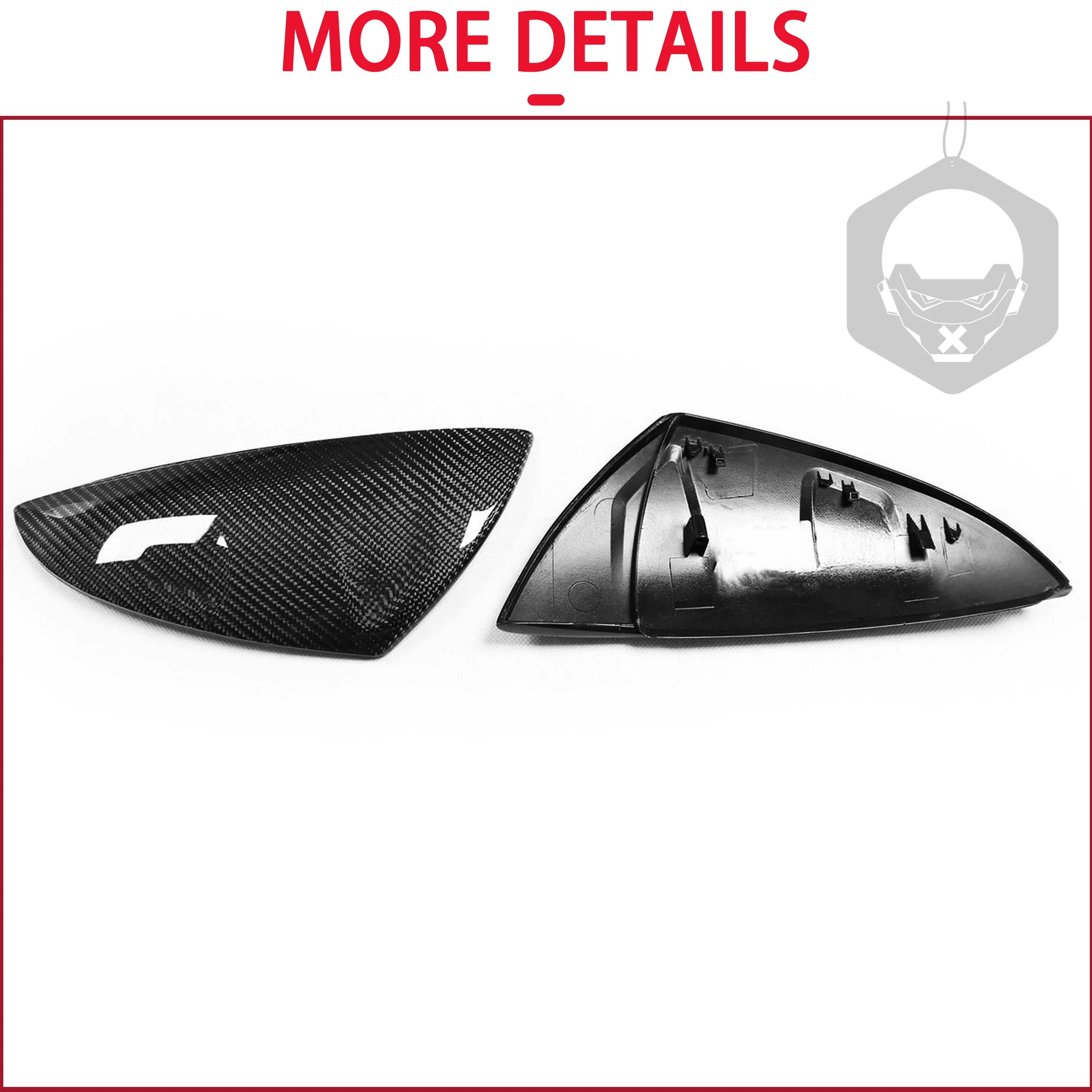 

Rearview Mirror shell Cover Sticker For Lexus ES LS RC LC UX Real carbon fiber black replacement style decoration accessories
