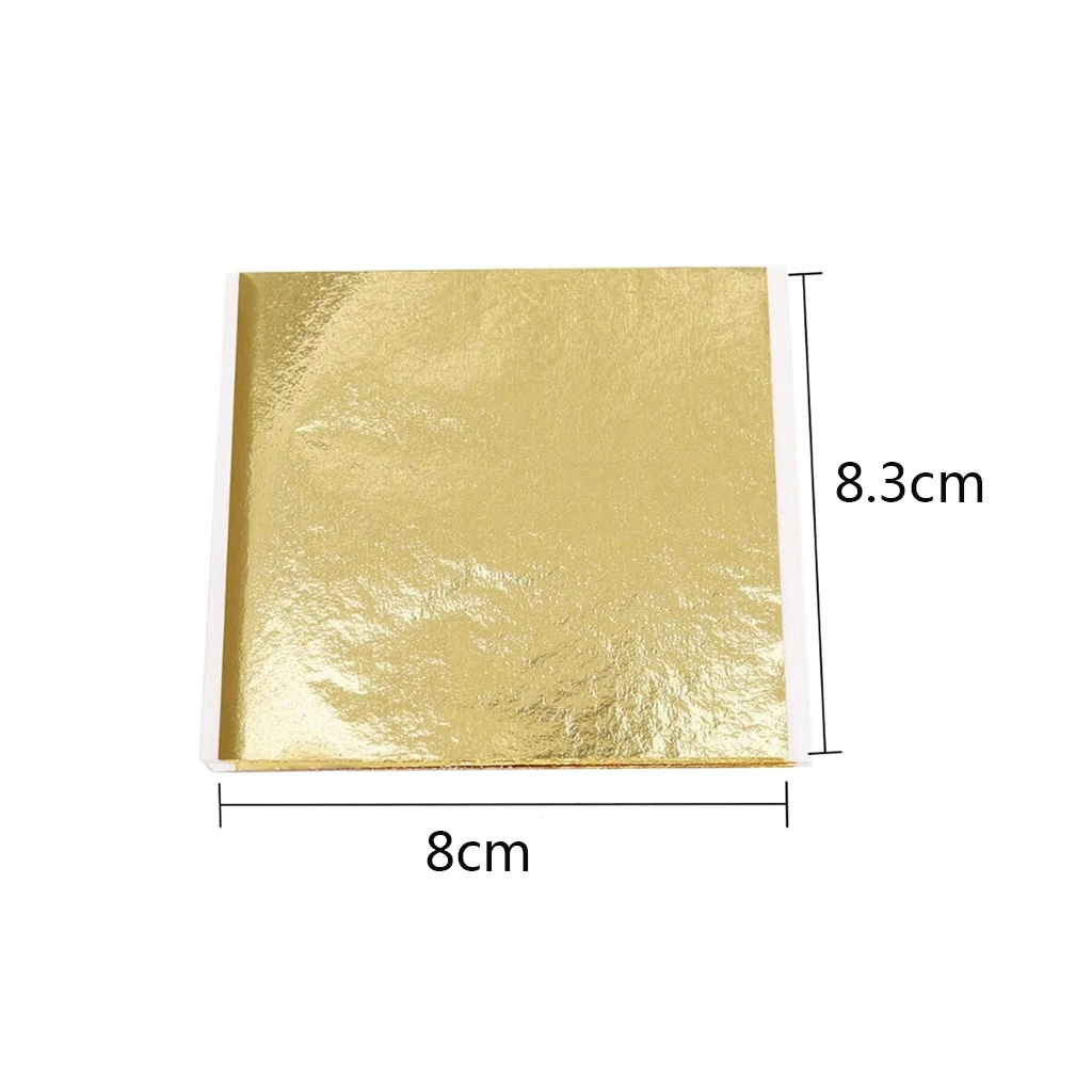 100 шт. 9x9 см имитация золотого листа листы для золочения крафт мебельная Линия