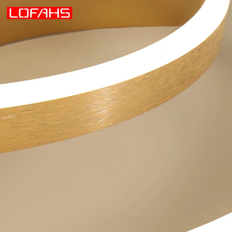 LOFAHS роскошный современный светодиодный Люстра с золотым эффектом люстры