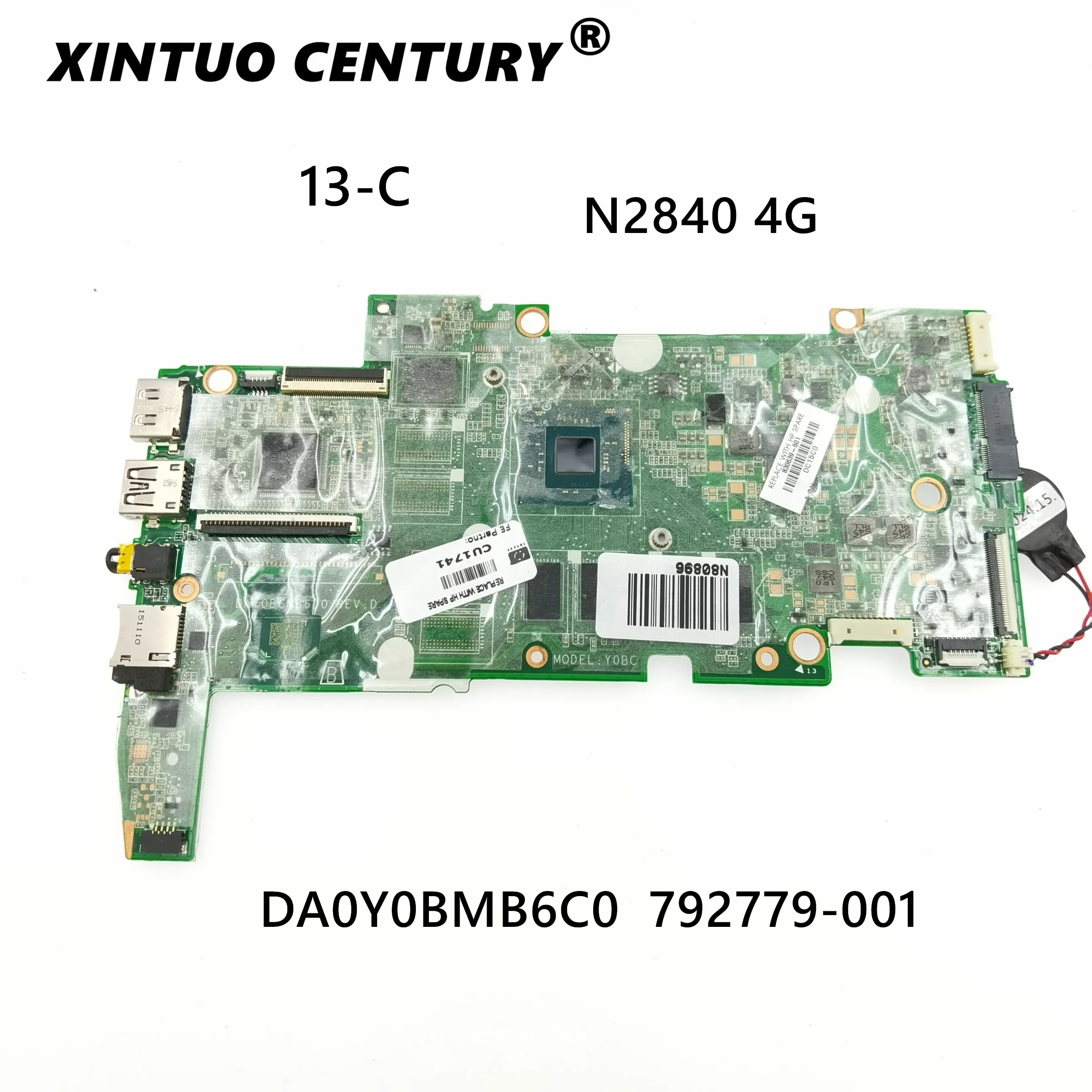 

DA0Y0BMB6C0 792779-001 792779-601 For HP Stream 13 13-C055SA laptop motherboard SR1YJ Celeron N2840 CPU