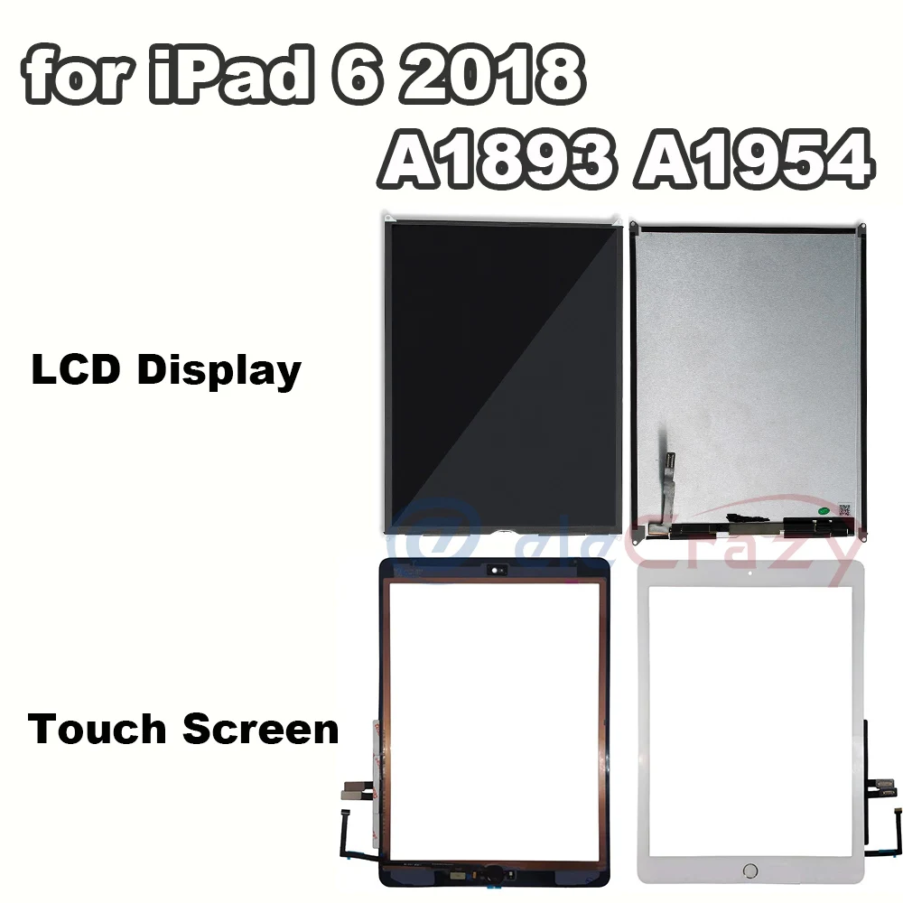 

Écran tactile LCD de remplacement, 9.7 pouces, Grade AAA +, pour iPad 6 2018, A1893, a194, assemblage testé, 100%