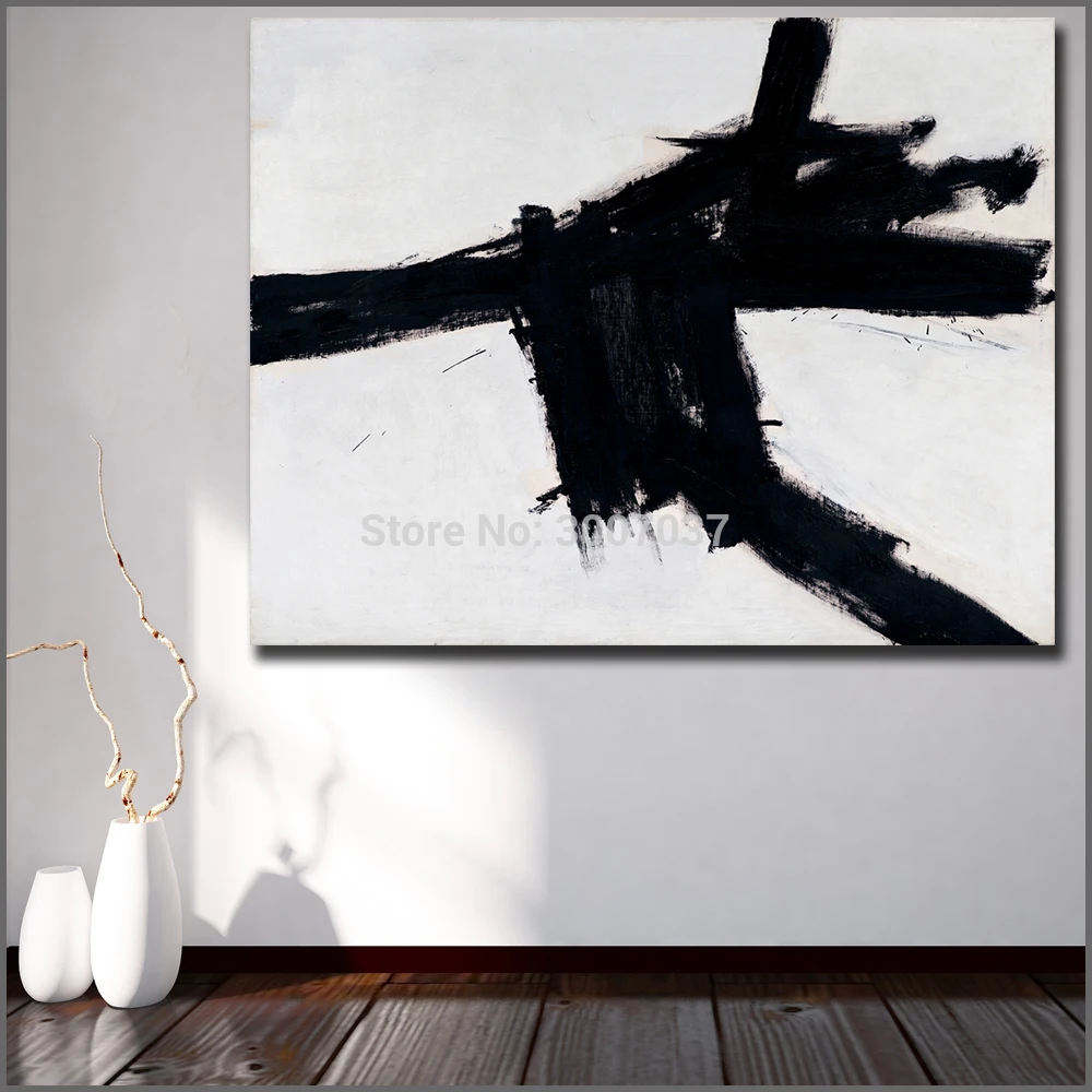 Ручная роспись масляной живописью Франц Клайн стена 1956 картина маслом на холсте