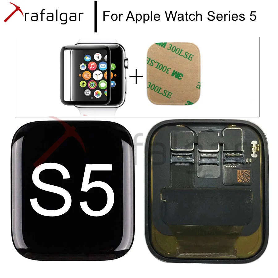 Оригинальный ЖК дисплей для Apple Watch Series 5 S5 сенсорный экран 40 мм 44 A2092 A2093 A2094
