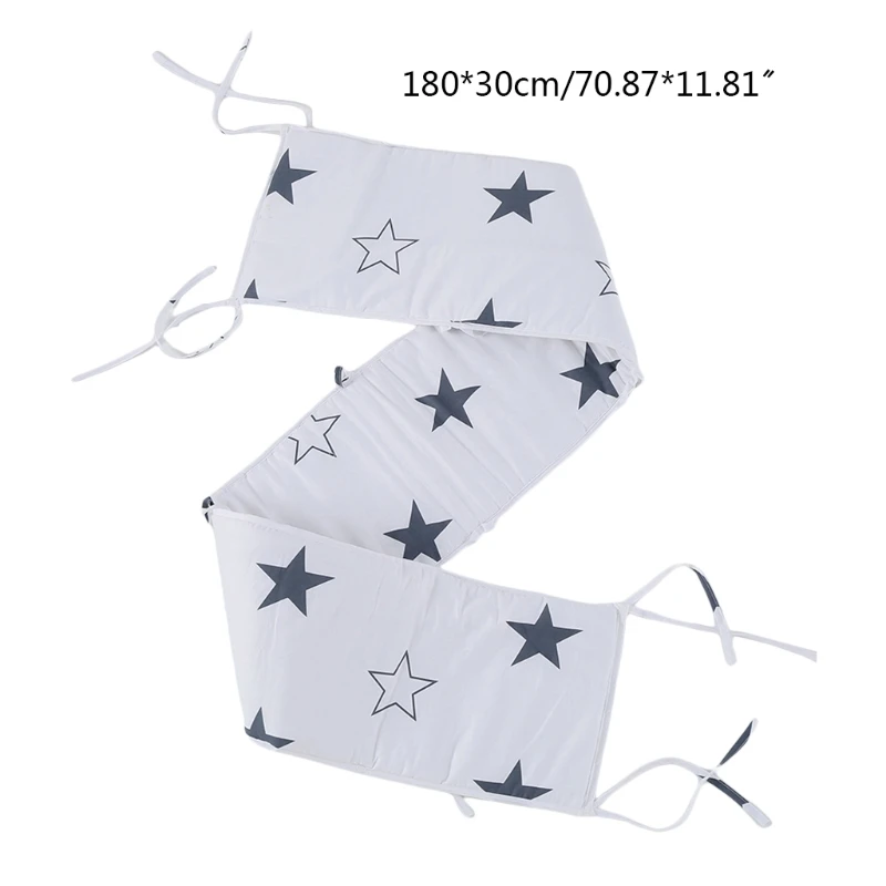 

T8ND Baby Crib Bumper Soft Cotton Bed Infant Cot Protector Crib Pillow Newborn Room Decoration