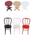 1 шт. 112 деревянная мебель для кукольного домика миниатюрный круглый журнальный столик миниатюрные игрушки для украшения садакомнаты