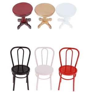 1 шт. 112 деревянная мебель для кукольного домика миниатюрный круглый журнальный столик миниатюрные игрушки для украшения садакомнаты