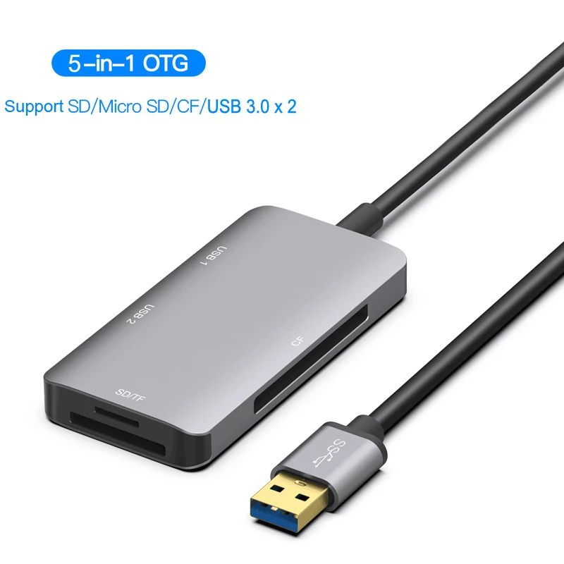 USB 3 0 SD SDHC CF Compact Flash TF MicroSD кардридер USB3.0 U флэш диск мышь OTG для Macbook ноутбука ПК 5 в