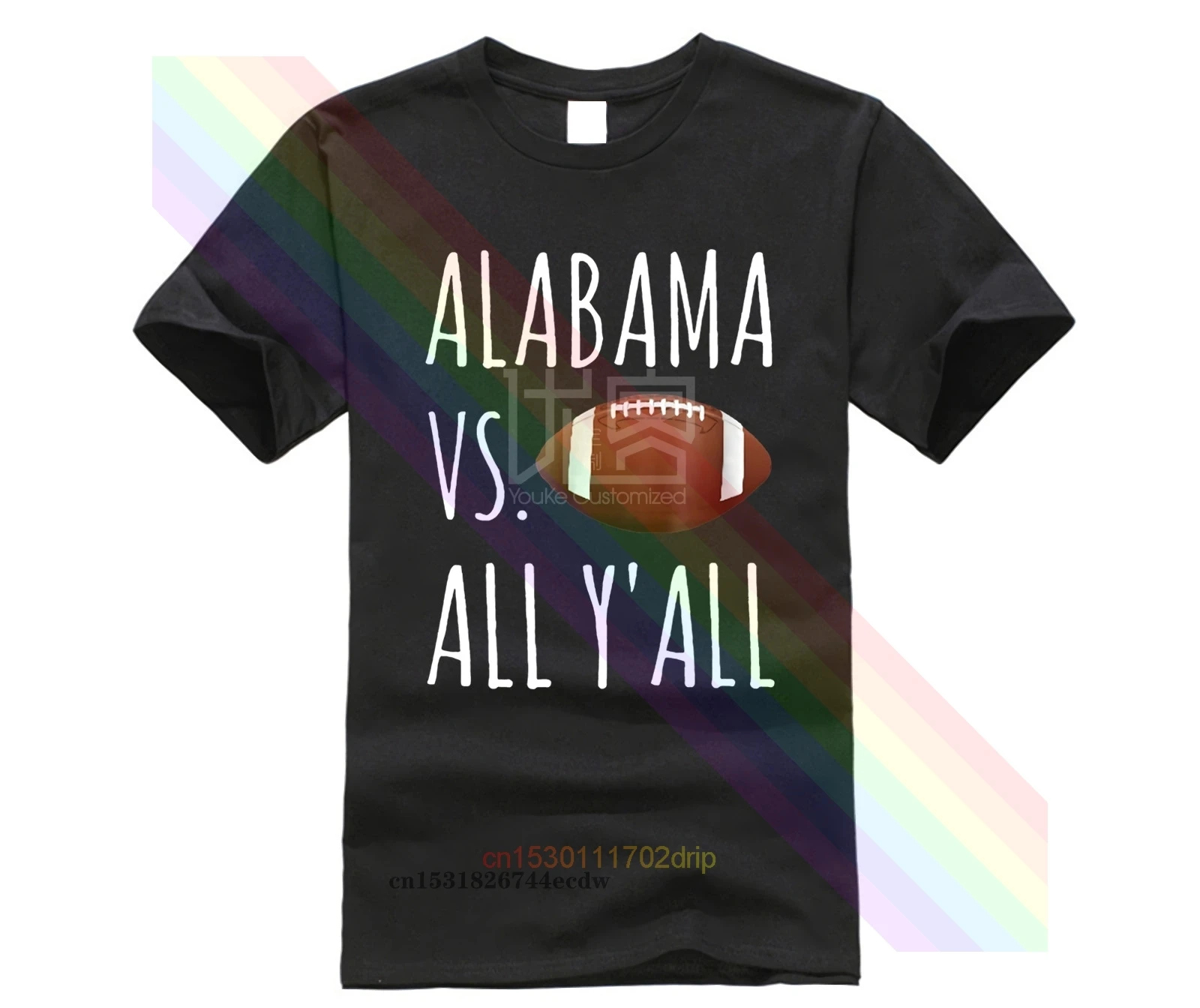 Брендовая мужская рубашка Alabama Vs All Y Football shirt|Мужские футболки| |