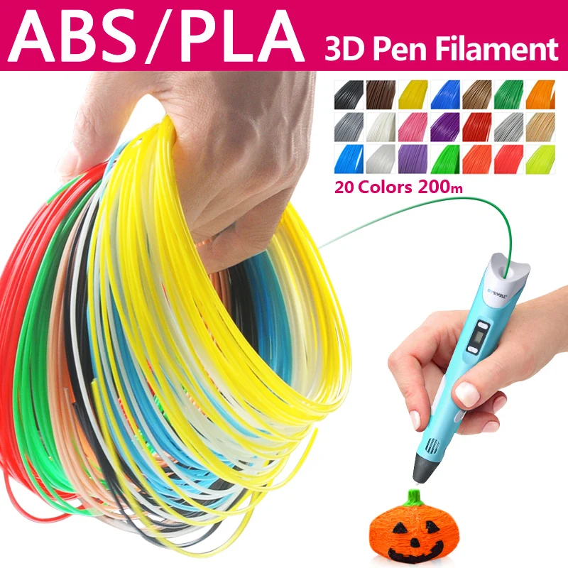 Качественный продукт пластик для 3д ручки 20 цветов 1.75mm abs пластик 1.75mm pla пластик абс-пластик 3d pen plastic 3d plastic filament 3d пластик абс-пластик abs plastic 3d ...