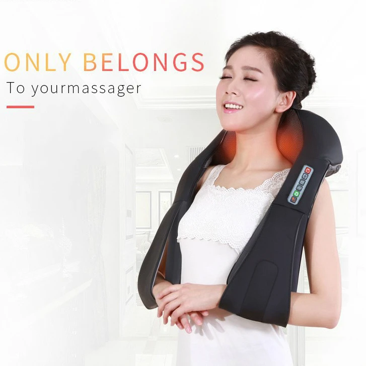 

2021 New Shiatsu Heat Deep Tissue Office Home Car Neck and Shoulder Massager