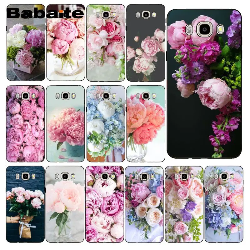 Чехол для телефона Babaite с розовыми пионами и цветами Samsung Galaxy J7 J6 J8 J4 J4Plus DUO J7NEO J2