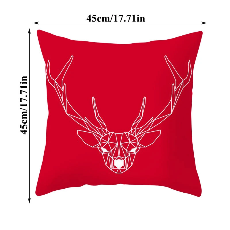 

Modern Red Series Pillow Case Car Decoration Home Supplies New Creative Simple Nordic Geometry Waist Throw Cushion Cover