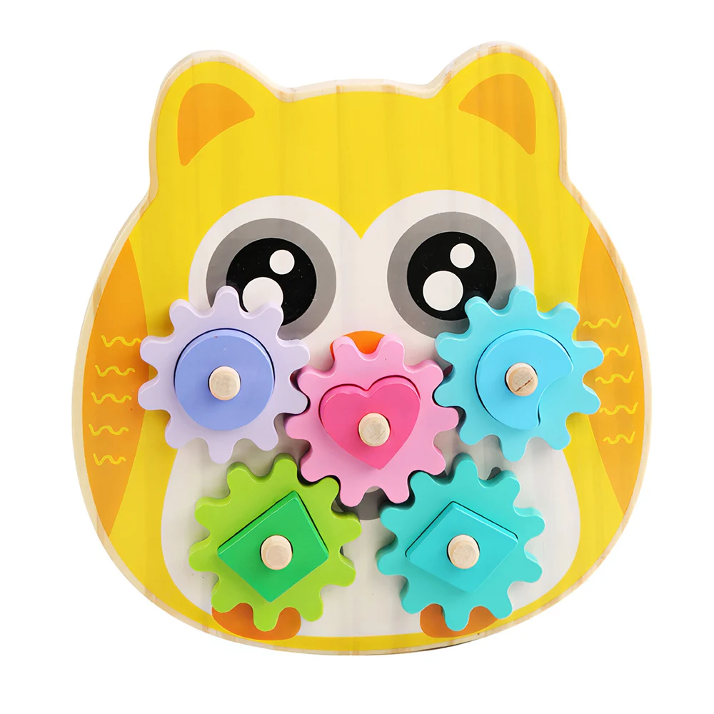 

Wooden Children's Building Block Toy Puzzle Cartoon Montessori Geometric Shape Cognitive Matching Fight Gear Set Baby Toy Gift