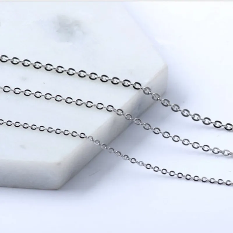 

1.5mm 2mm Quality stainless steel Cross Fine Chains Jewellery Making