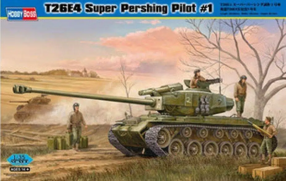 HobbyBoss Model 82426 1/35 T26E4 Super Pershing Pilot #1 plastic Hobbyboss model trumpeter kit | Trank&ampMilitary Chariot