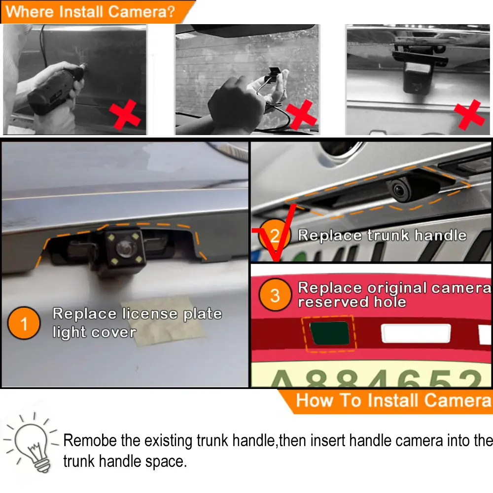 Автомобиль задняя дверь багажника Ручка обратная Камера для Mercedes Benz ML класса W166