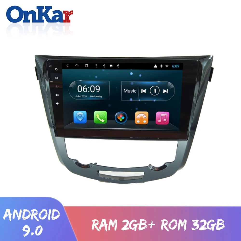 ONKAR 2Din Android 10 1 дюймов головное устройство для Nissan Qashqai X trail 2014 2018 9 0 Автомобильная GPS