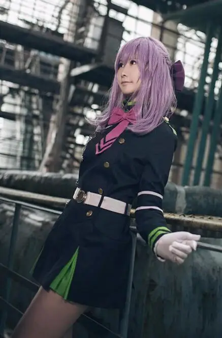 Новинка 2016 косплей Хираги шиноа из аниме серафа конца Овари костюм без с бантом| |