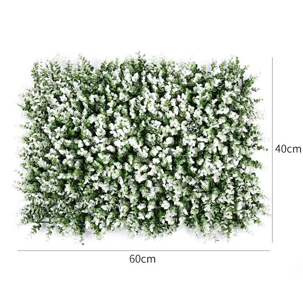 

Artificial Wall Green Grass Plant Vertical Fake Wall Grass Planting Background Wall Reduce Noise Ultraviolet Rays Vine Leaf Fenc