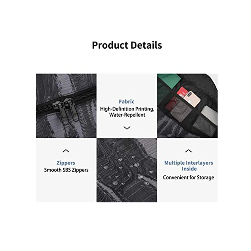 Gonex 33L Складная вещевая сумка водоотталкивающая с принтом бостонские сумки для