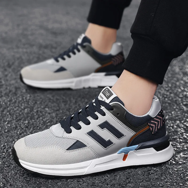 

Luxury Men Casual Shoes Spring Autumn 2021 New Mesh Breathbale Fashion Sneakers Men Lace-Up Comfortable Shoes Men High Quality