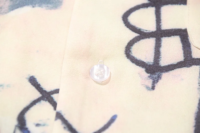 

New 2021 Men luxurious WACKO MARIA Jean Michel Basquiat Fashion cotton Casual Shirts Shirt high Pocket Short-sleeves S 2XL #A27