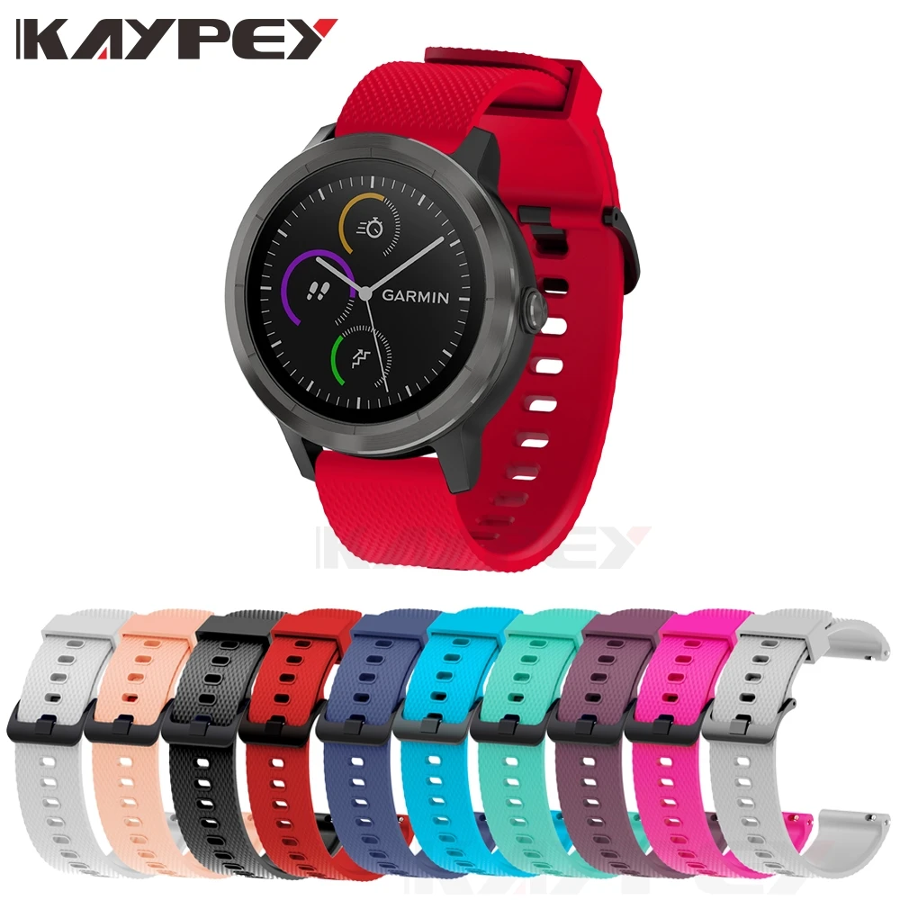 Мягкий силиконовый сменный ремешок для Garmin Vivoactive3 3 Vivomove HR смарт браслет Forerunner 645