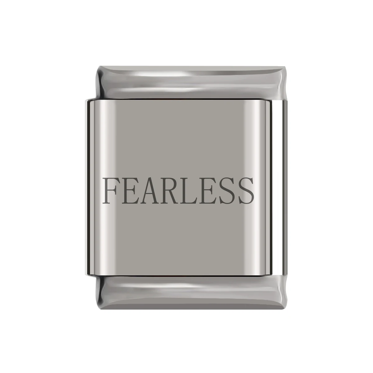 FEARLESS Hapiship,, Маргаритка, любовь, Вера, надежда мечта, счастье, буква, шарм, подходит для 13 мм, браслет, нержавеющая сталь, изготовление ювелирных изделий, DJ038 - Окраска металла: FEARLESS