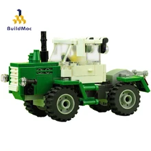 BuildMoc техники автомобиль классические фермы Старый трактор