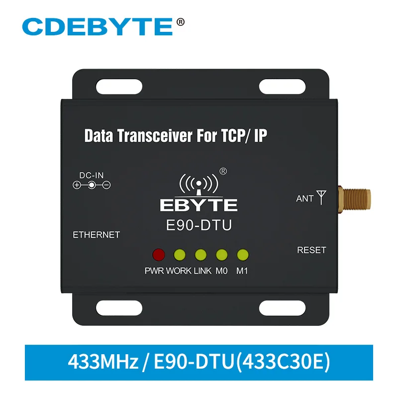 

E90-DTU(433C30E) Ethernet Modbus большой диапазон 433 МГц 1 Вт IoT Uhf 3 км беспроводной приемопередатчик радиочастотный модуль 433 мгц приемник передатчика