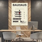 Постер художественной выставки Bauhaus, выставочная печать Bauhaus, Постер художественной выставки Bauhaus