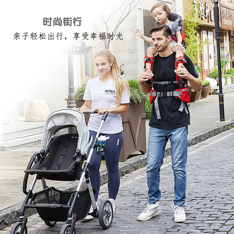 Kids Outdoor Hiking Braces Foldable Shoulder Carrier with Backrest for Kids ages 6 months and 5 years  can use baby braces