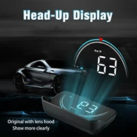 hud obd2 head up display car speedometer projector windshield auto electronic alarm overspeed warning system smart gadgets